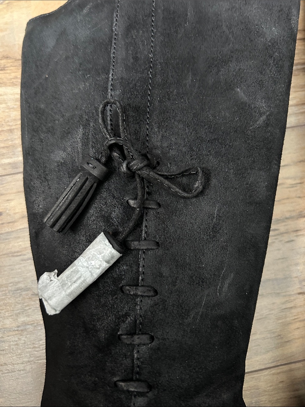 Born Black Mid-Calf Zip & Lace Heeled Boots - Picture 2 of 6